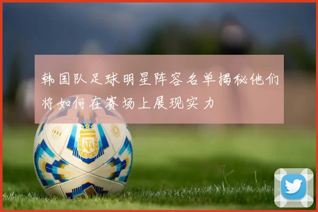 韩国队足球明星阵容名单揭秘他们将如何在赛场上展现实力